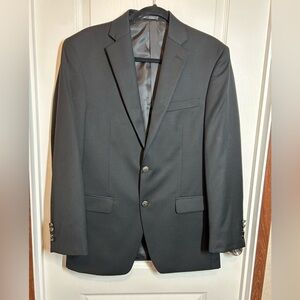 Chaps Classic Black Men's Single Breasted Blazer Sports Coat- Size 38R RN90736